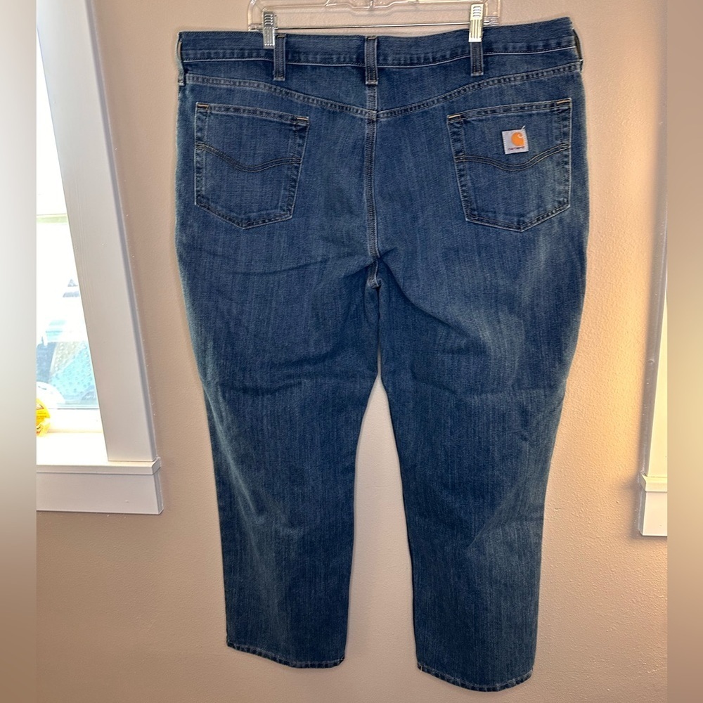 Carhartt Men’s Traditional Denim Straight Leg Jeans Size 46x30 Blue - Picture 4 of 7